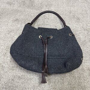 Kate Spade Wool Tote Gray Women's Size Large